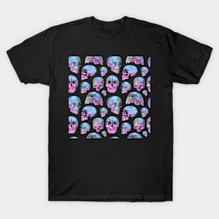 Vintage Anatomy Illustrations - Skull Pattern T-Shirt